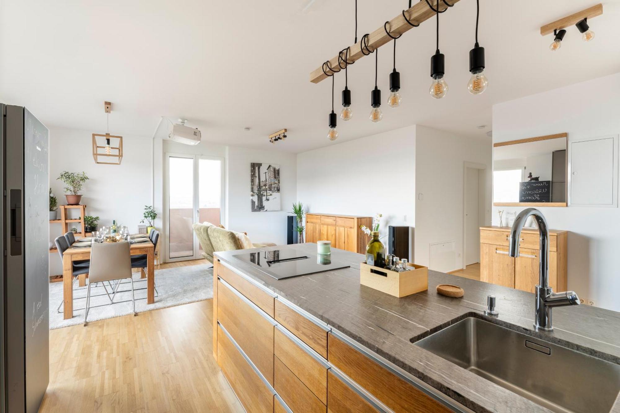 Edler Wohnraum Panoramablick 3 Sz Boxspringbetten, E-Ladestation, Kaffeevollautomat, Klima, Lift, Terrasse & 2Xtg グラーツ エクステリア 写真