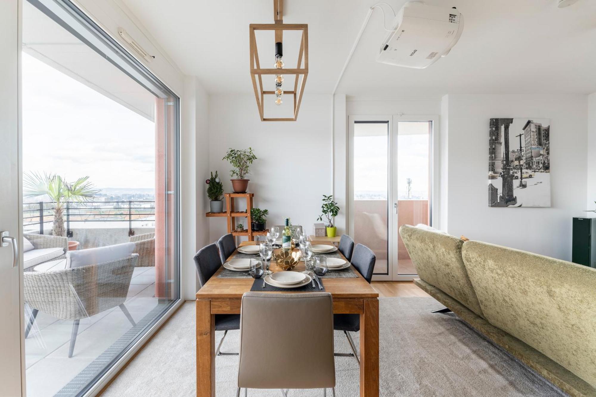Edler Wohnraum Panoramablick 3 Sz Boxspringbetten, E-Ladestation, Kaffeevollautomat, Klima, Lift, Terrasse & 2Xtg グラーツ エクステリア 写真