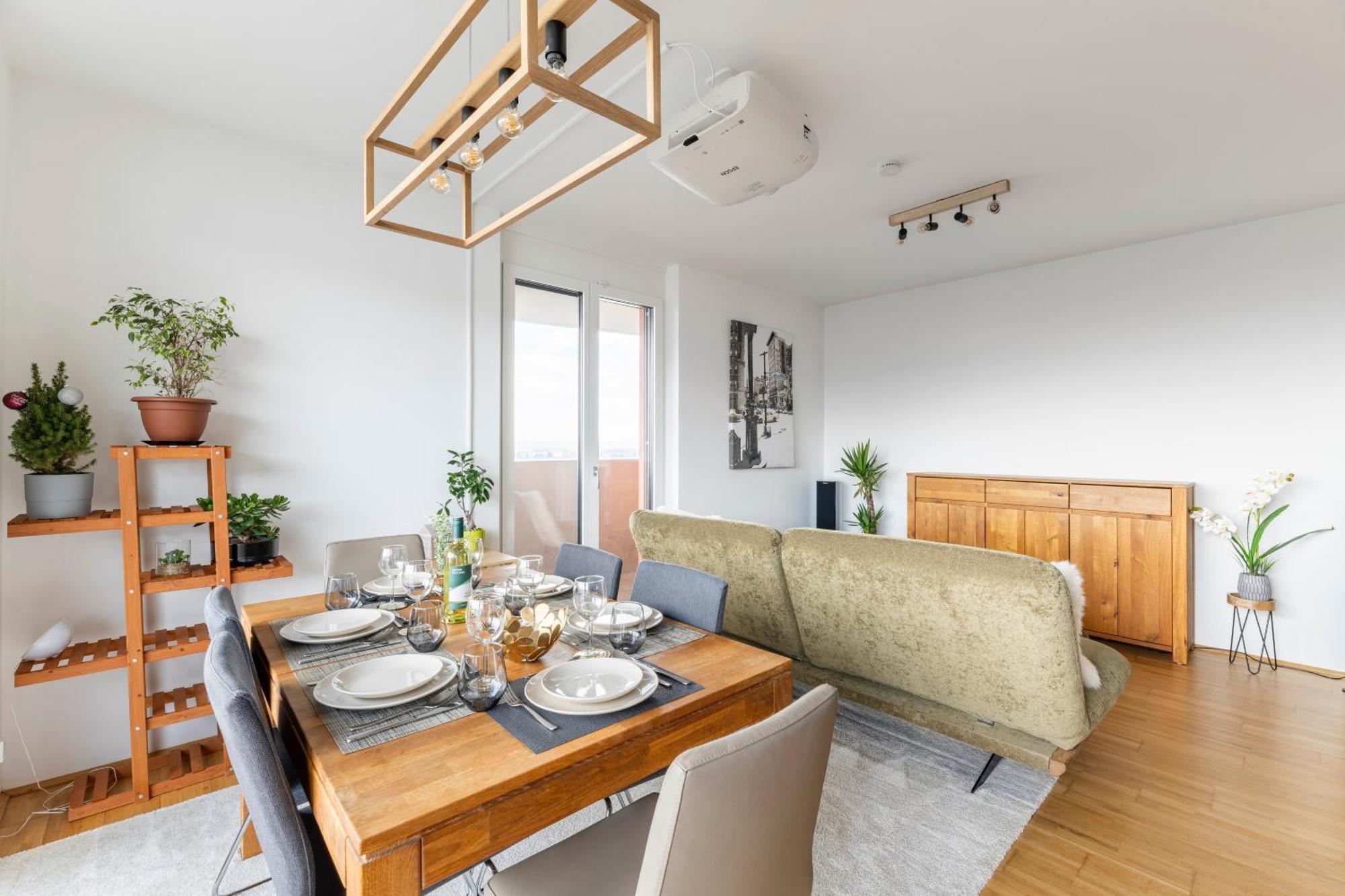 Edler Wohnraum Panoramablick 3 Sz Boxspringbetten, E-Ladestation, Kaffeevollautomat, Klima, Lift, Terrasse & 2Xtg グラーツ エクステリア 写真