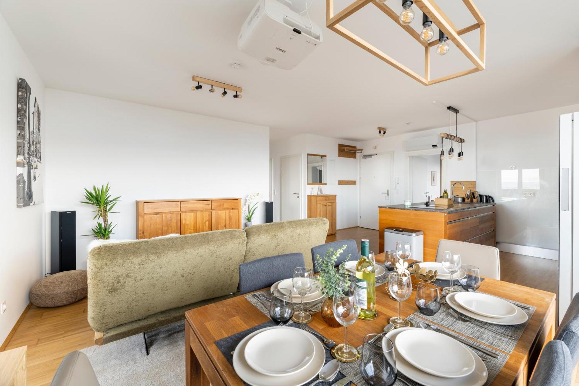 Edler Wohnraum Panoramablick 3 Sz Boxspringbetten, E-Ladestation, Kaffeevollautomat, Klima, Lift, Terrasse & 2Xtg グラーツ エクステリア 写真