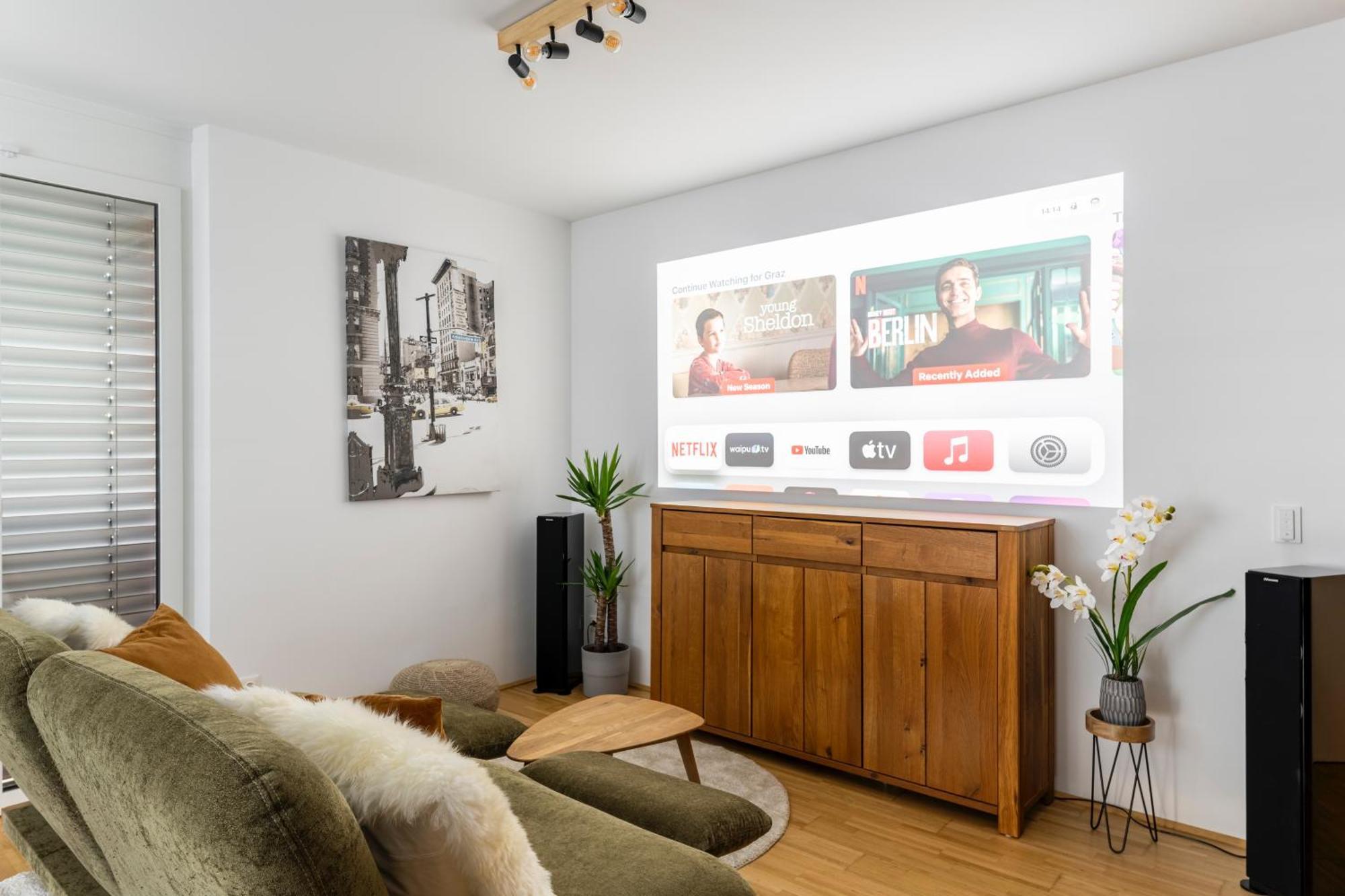 Edler Wohnraum Panoramablick 3 Sz Boxspringbetten, E-Ladestation, Kaffeevollautomat, Klima, Lift, Terrasse & 2Xtg グラーツ エクステリア 写真