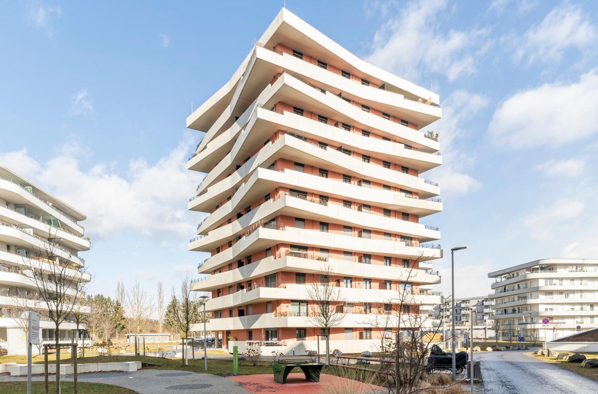 Edler Wohnraum Panoramablick 3 Sz Boxspringbetten, E-Ladestation, Kaffeevollautomat, Klima, Lift, Terrasse & 2Xtg グラーツ エクステリア 写真